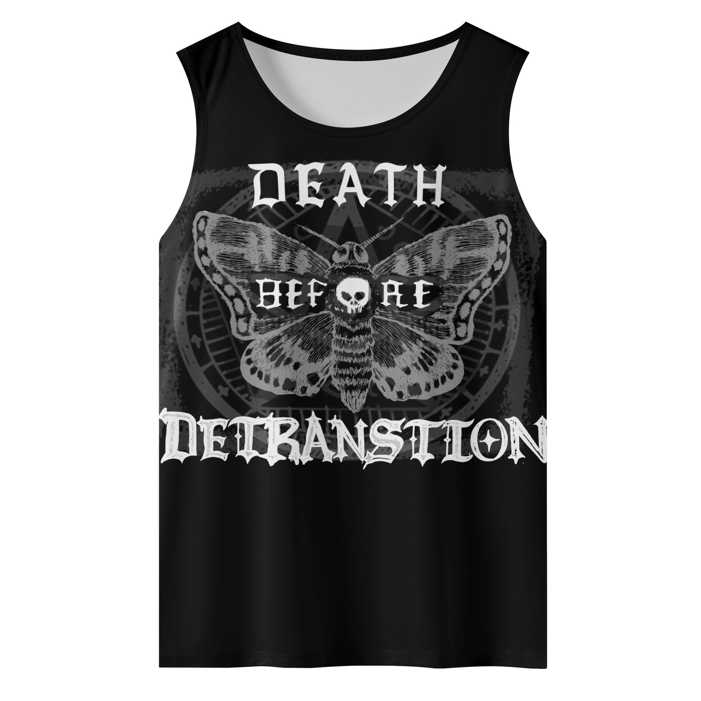 "Death Before Detransition" Men's Sleeveless Tank Top